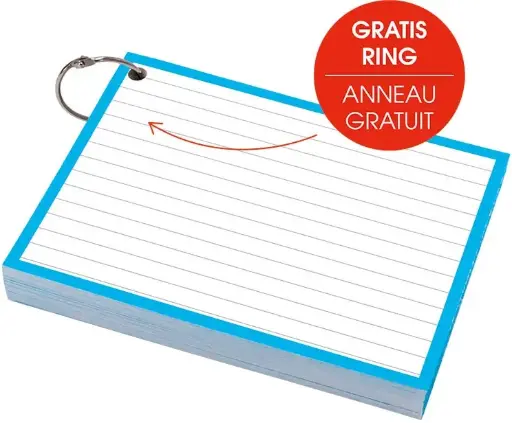 [376011] flashcard (a6, blauw)