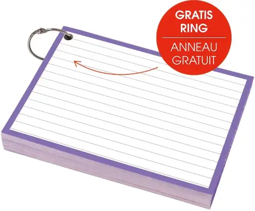 [376015] flashcard (a6, paars)