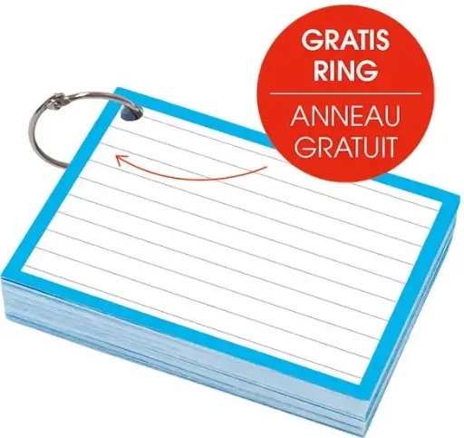 [376016] flashcard (a7, blauw)