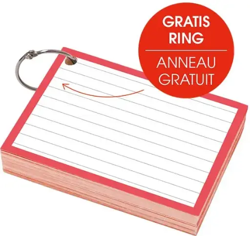 [376019] flashcard (a7, rood)