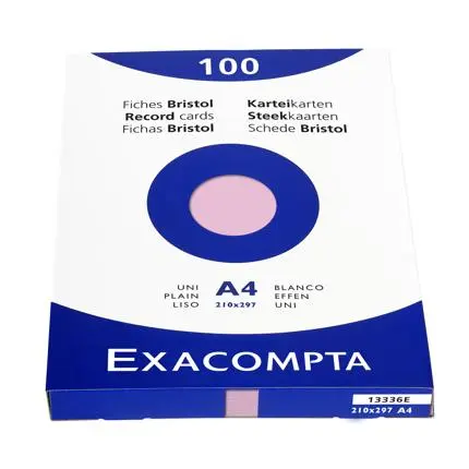 [E*13336] fiches (a4, roze, blanco)