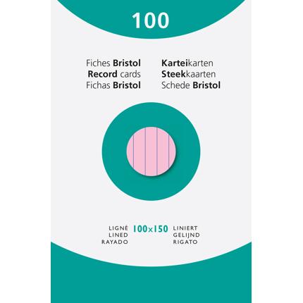 [E13832X] FICHES (100X150MM, ROZE, GELIJND)