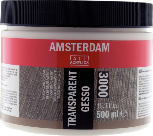 [24183000] Amsterdam Transparante Gesso 3000 Pot 500 Ml