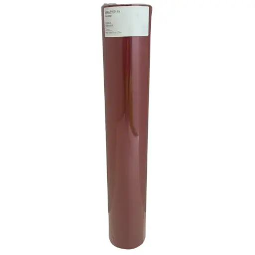 [15010397] Geschenkpapier bruine effen kraft 60gr - rood - 70cm x 200m