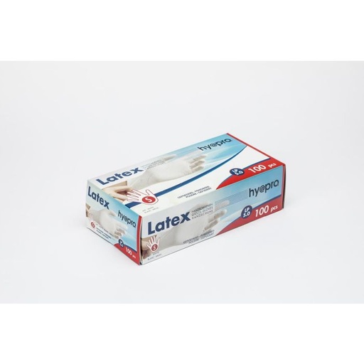 [V86110022] Handschoenen Latex 100 Stuks (Small, Wit, Gepoederd)