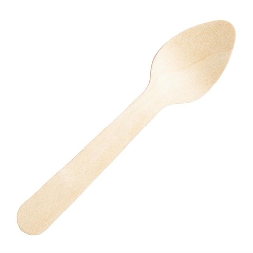 [V300010] HOUTEN BESTEK 100 STUKS (KOFFIELEPELS)