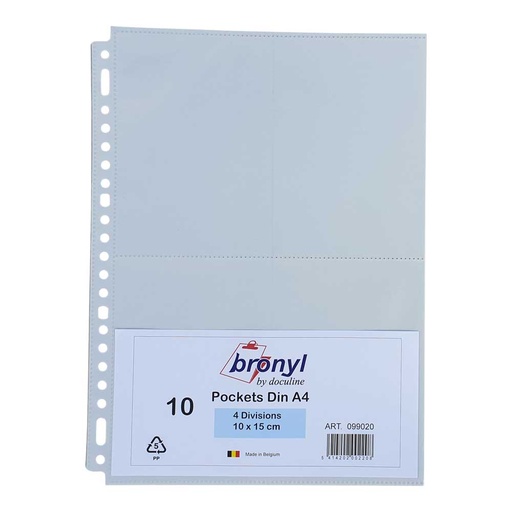 [099020] HOES 10ST A4 PVC (4, RECHT)