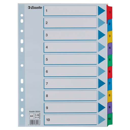 [100161] index luxe mylar plus a4 (cijfers 1-10)