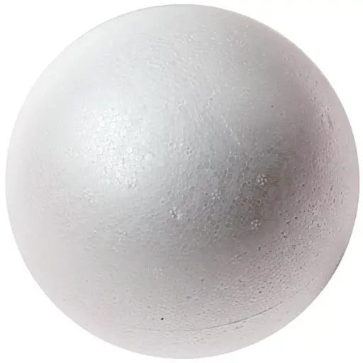 [16111] Zak met 10 polystyreen bollen 4 cm