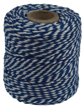 [72009B] KATOENKOORD BOL (50GR, BLAUW-WIT)
