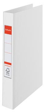 [1445700] KLASSEEUR 4RINGEN + ETIKETHOUDEE PVC (WIT)