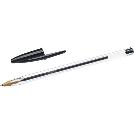 [5130CZ] Balpen Bic Cristal Medium Zwart