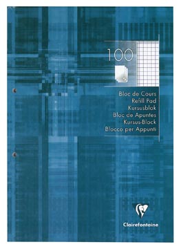[5812C] Clairefontaine Cursusblok A4 Geruit 5,5 mm 90 Gram