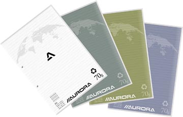 [D102RC] Aurora Cursusblok A4 70G 4X8Mm Commercieel Geruit