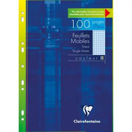 [E*1740] Kursusblz Clairfontaine (Blauw)