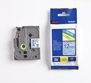 [TZE531] LABEL TAPE P- TOUCH TZ (12MM, BLAUW/ZWART)