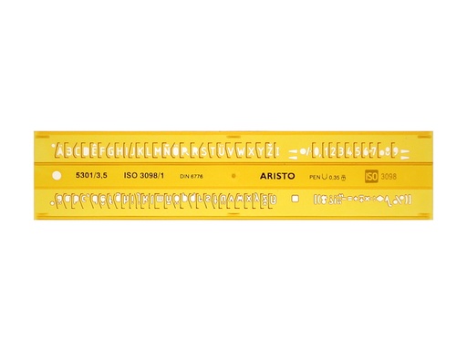 [AH5301/3] Lettersjabloon 3,5Mm