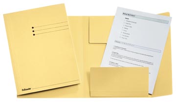 [1033306] Map 3 Kleppen 300Gr A4 (Geel)