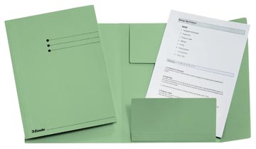 [1033308] Map 3 Kleppen 300Gr A4 (Groen)