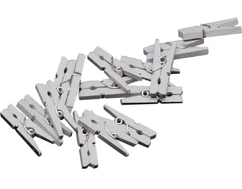 [H420211] Mini Knijpers Zilver (20St)