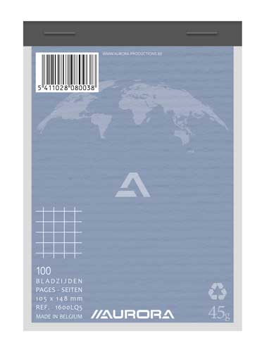 [1600LQ5] NOTABLOK KOPGENIET (14,8X10,5CM, GERUIT)