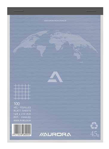 [2100LQ5] NOTABLOK (14,8X21CM, GELIJND)