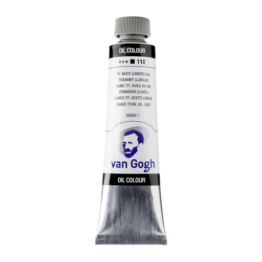 [2051183] Van Gogh Olieverf Tube 40 Ml Titaanwit (Lijnolie) 118