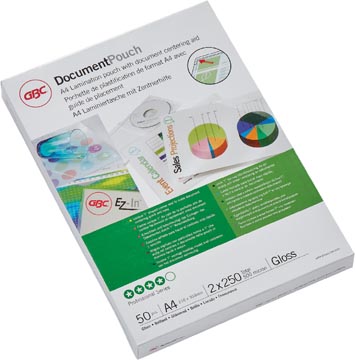 [3740449] GBC Document lamineerhoes ft A4, 500 micron (2 x 250 micron), pak van 50 stuks