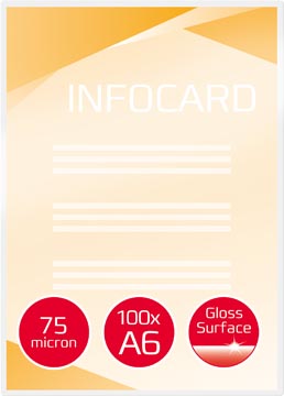 [3743152] GBC Document lamineerhoes ft A6, 150 micron (2 x 75 micron), pak van 100 stuks