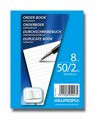 [6MC52T] ORDERBOOK NCR (10,5X14,8, 2-VOUD)