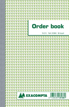 [E3136] ORDERBOOK NCR (21X135, 2-VOUD GELIJND)