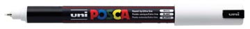[PC1MRBL] POSCA GEKALIBREERDE PUNT EXTRA FIJN 0.7mm WIT