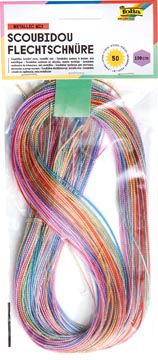 [733050] PAK 50 SCOUBIDOUS DRADEN (GOUD/ZILVER)