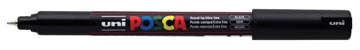 [PC1MRN] POSCA GEKALIBREERDE PUNT EXTRA FIJN 0.7mm ZWART