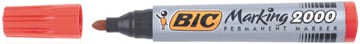 [2000R] Permanent Stift Bic (Rood, Ronde Punt)