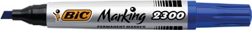 [2300B] Permanent Stift Bic (Blauw, Schuine Punt)