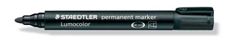 [352-9] PERMANENTE MARKER (RONDE PUNT, ZWART)