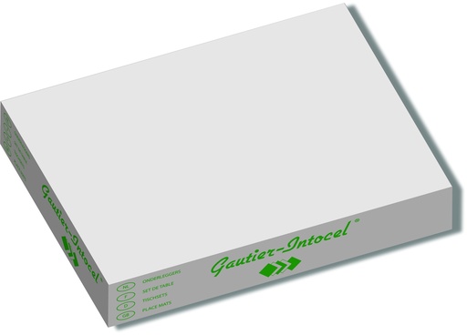 [P001] placemats 500 stuks (wit) 30x39cm