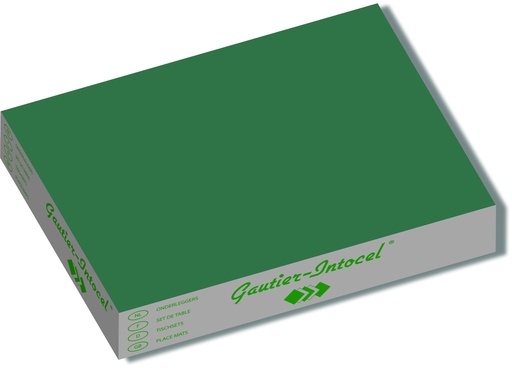 [P003] placemats 500 stuks (fond groen) 30x39cm