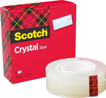 [6001933] PLAKBAND SCOTCH CRYSTAL CLEAR (19MMX33M)