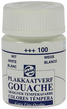 [22-100] Talens Gouache Extra Fine Quality Fles 16 Ml Wit 100