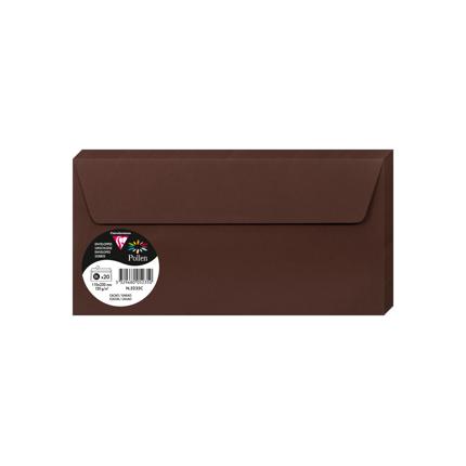 [5235C] OMSLAGEN 20 STUKS (110X220MM, CACAO)