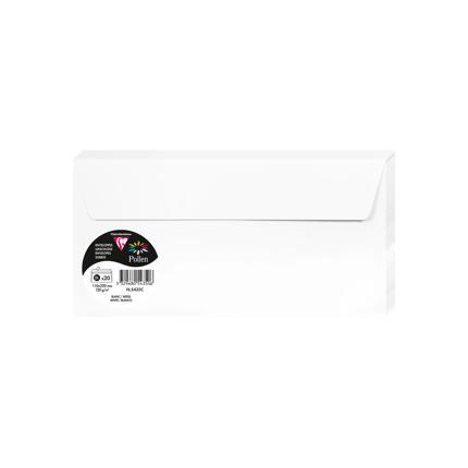 [5435C] OMSLAGEN 20 STUKS (110X220MM, WIT)