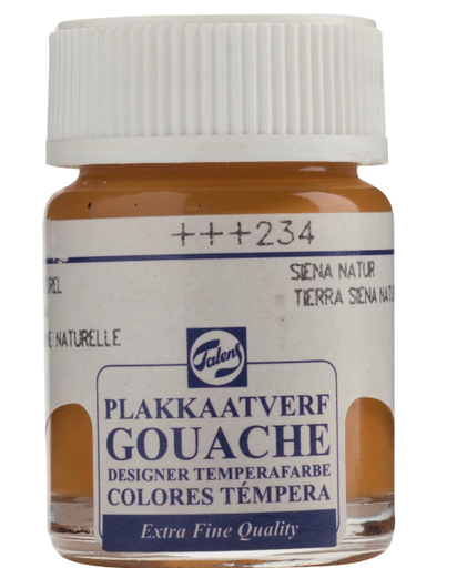 [22-234] Talens Gouache Extra Fine Quality Fles 16 Ml Sienna Naturel 234