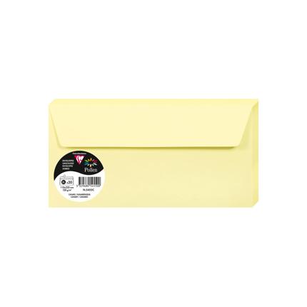 [5455C] OMSLAGEN 20 STUKS (110X220MM, KANARIEGEEL)