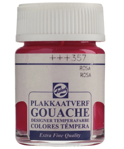 [22-357] Talens Gouache Extra Fine Quality Fles 16 Ml Roze 357