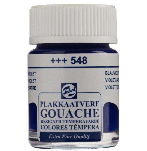 [22-548] Talens Gouache Extra Fine Quality Fles 16 Ml Blauwviolet 548