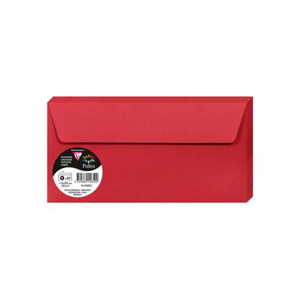 [5585C] OMSLAGEN 20 STUKS (110X220MM, KERSENOOD)