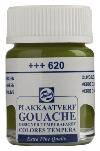 [22-620] Talens Gouache Extra Fine Quality Fles 16 Ml Olijfgroen 620