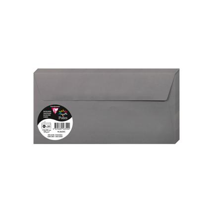 [5635C] Omslagen 20 Stuks (110X220Mm, Donkergrijs Gris-Acier)